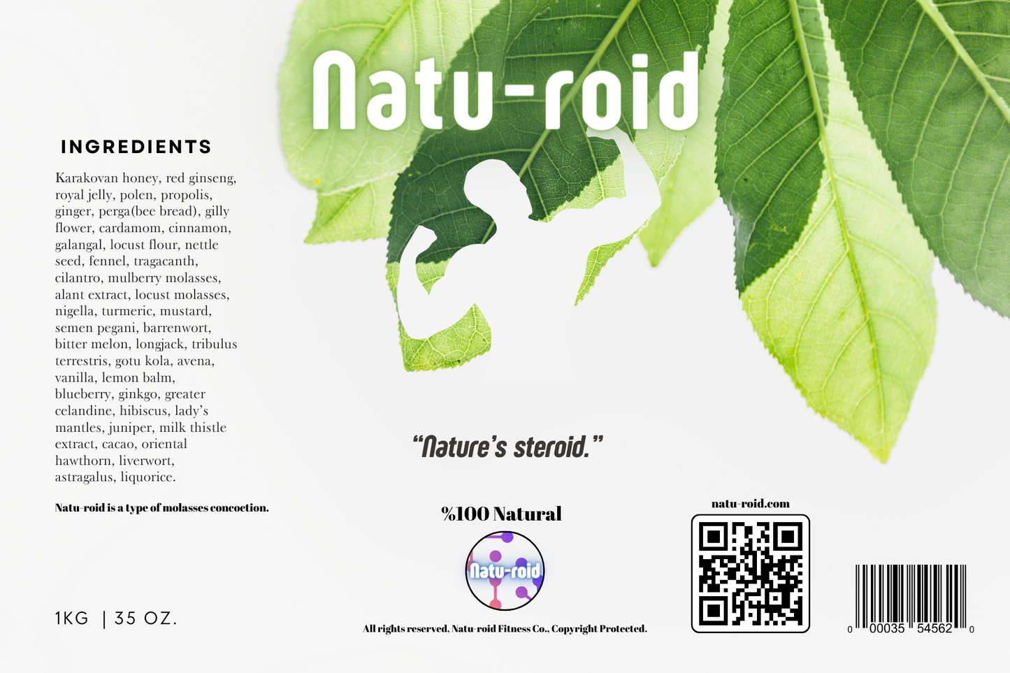 Natu-roid 1kg/35 OZ. Kavanoz