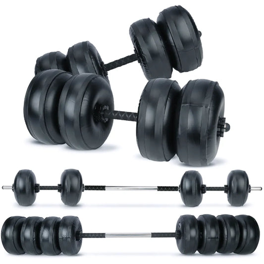 Water Filled  8-35KG/15-70LBS Dumbell/Barbell Set