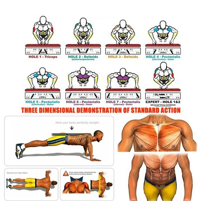 Push Up Board - Çok İşlevli Katlanabilir Ev Spor Salonu Ekipmanları